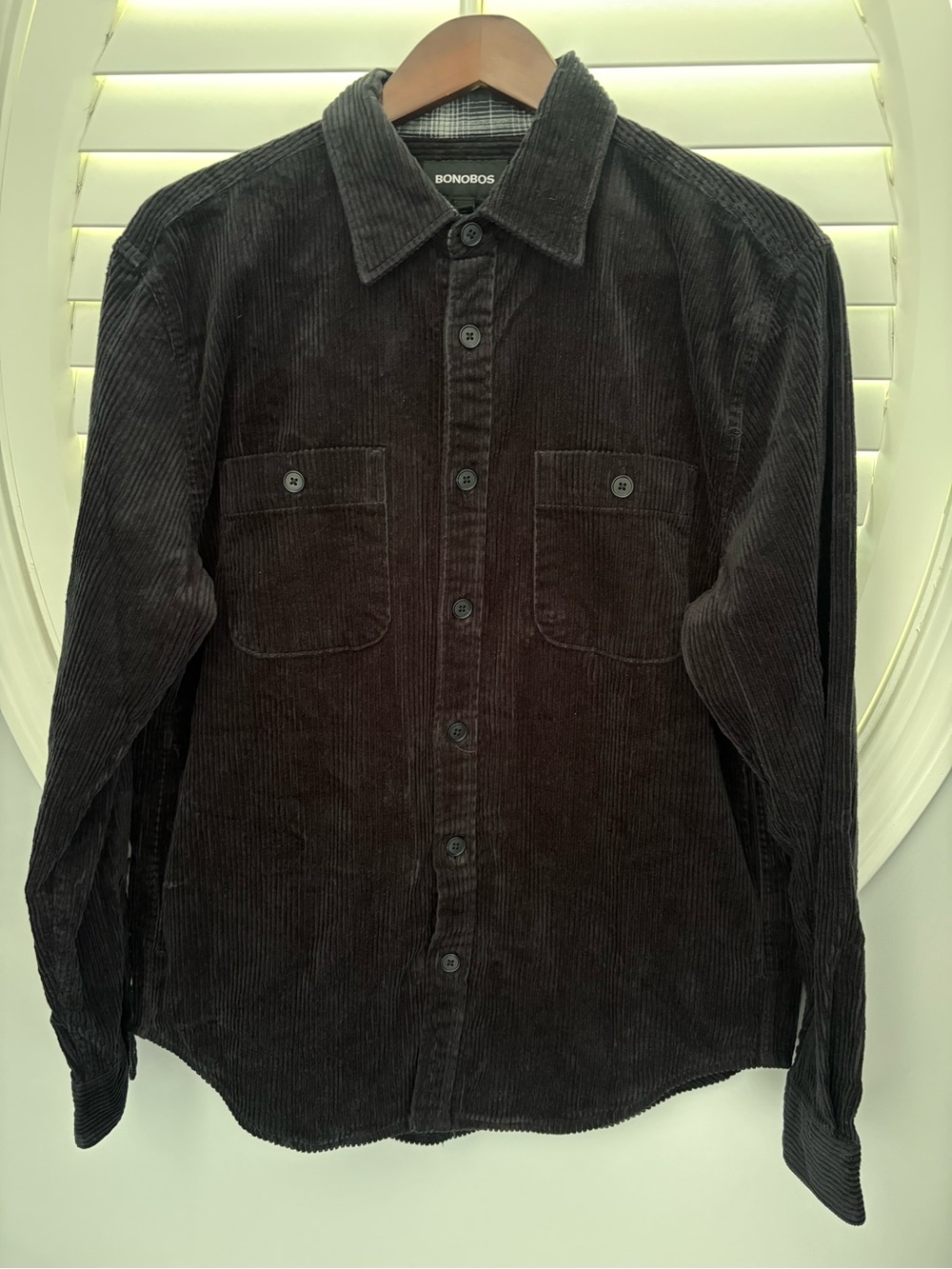 Bonobos medium black corduroy button down